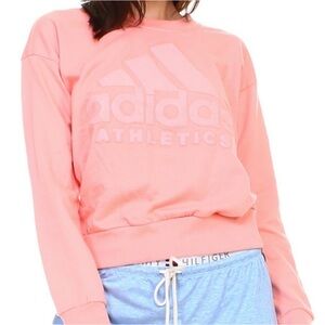 adidas Peachy Pink Terry Crewneck Sweatshirt
